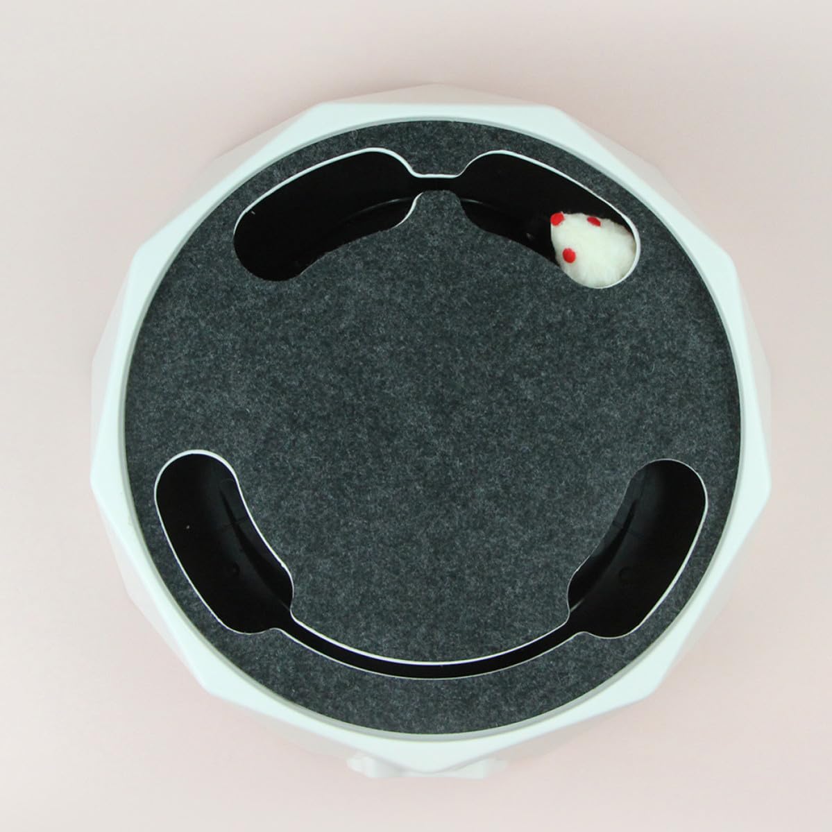 Juguete Eléctrico Interactivo para Gatos Forma de Ratón, Material Abs Portátil y Funcionamiento 3 Baterías AA, Adecuado para Entretenimiento y Ejercicio