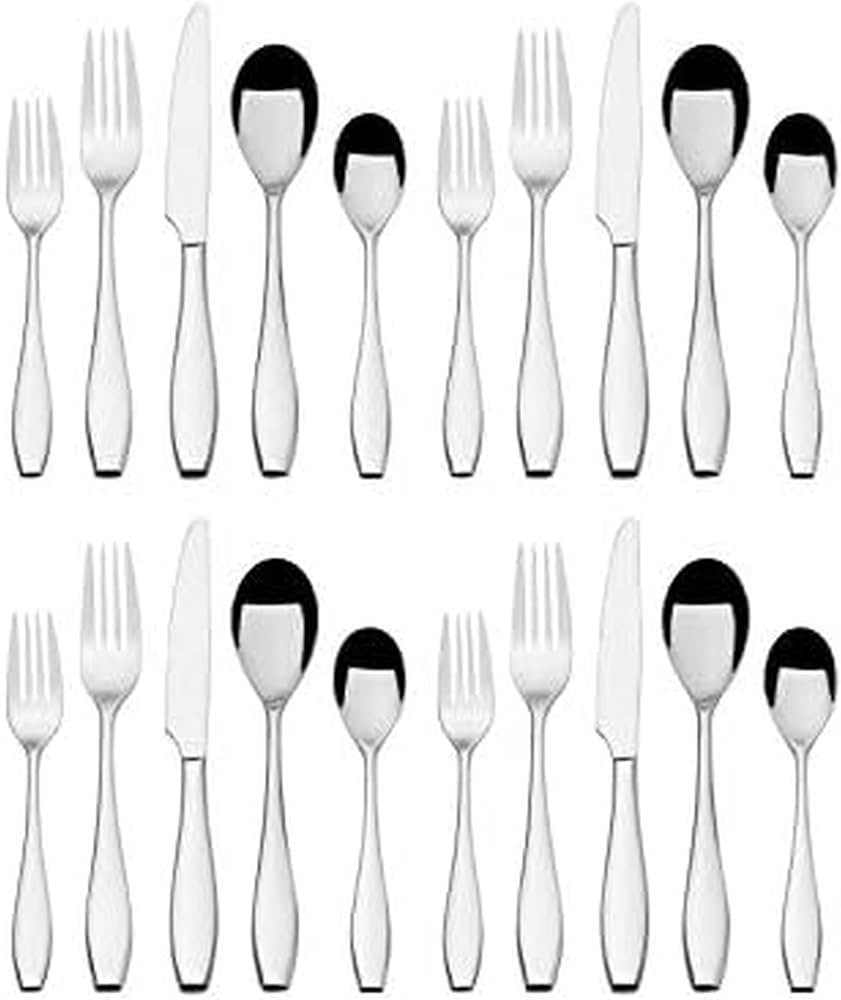 Amazon.com: Mikasa Cayden Forged 18/0 Stainless Steel 20-Piece