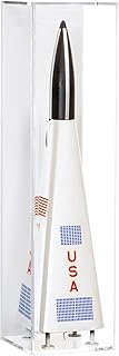 Better Display Cases Model Rocket Acrylic Display Case with White Back and Wall Mount (D04/A021-WB-WM)