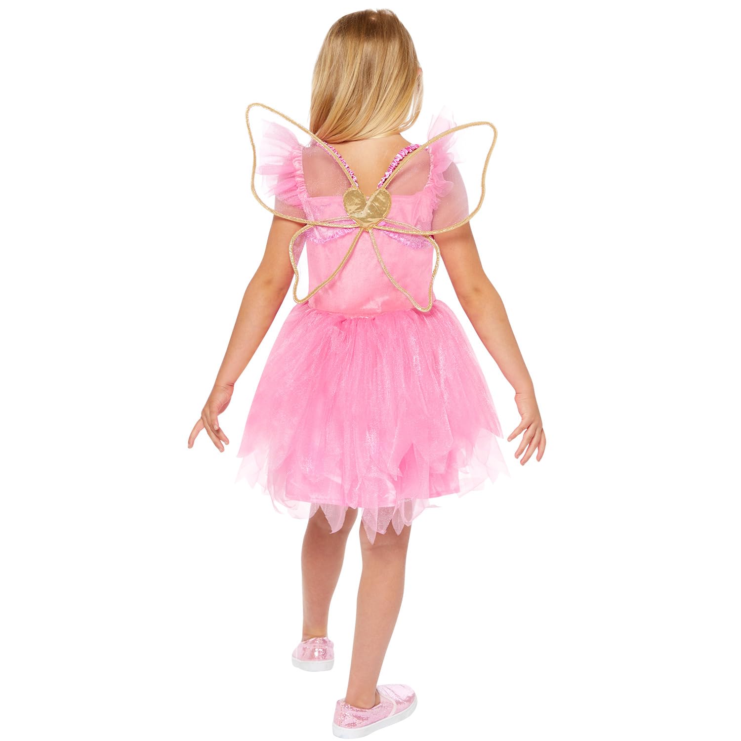amscan Childs Girls Pink Fairy Fancy Dress Costume
