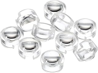 PATIKIL 13mm LED Convex Lens, 10 Pack 45 Degree Beam Angle Acrylic LED Optical Convex Condenser Lens for 1W 3W LED Lamp Beads Infrared Cameras, Transparent
