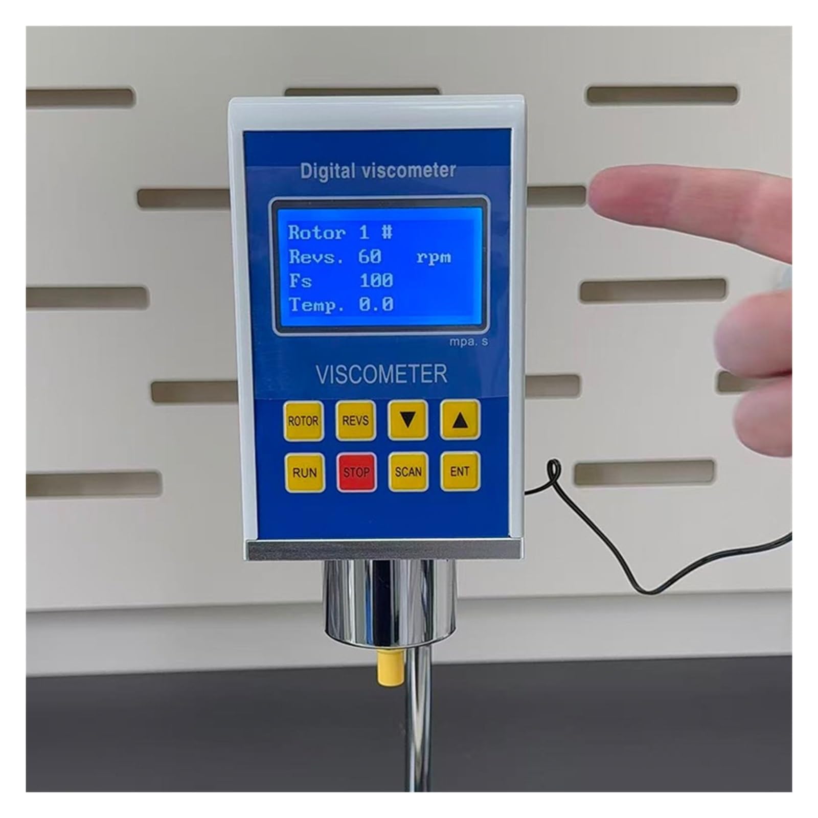 Wiskozymetry Laboratoryjne Cyfrowy Wiskozymetr Rotacyjny, Precyzyjny Tester Lepkości Cieczy Zakres 1–100 000 MPa-s Dokładność 3% 4 Opcje Rotora 500 Ml