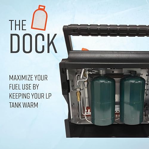 Miniatura 6 de Heat Hog Calentador de espacio radiante de propano portátil de 18,000 BTU, interior, exterior, garaje, camping, deportes al aire libre, canotaje