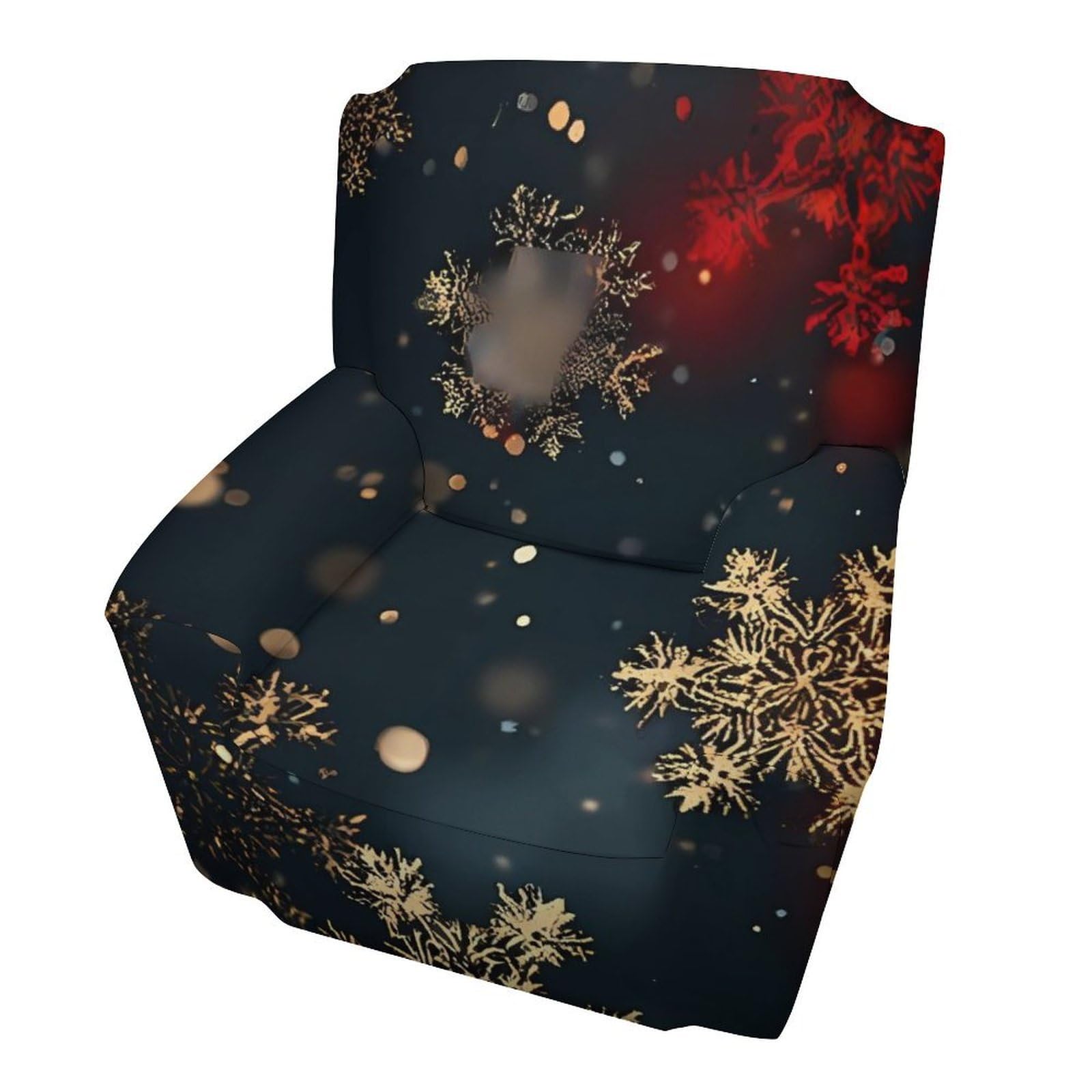 Housse de fauteuil de salon au décor festif pour sublimer votre hiver