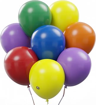 AFTERLOON Biodegradable Balloons 24 pcs Assorted 12 Inch, Natural Rubber Latex Plastic-Free Alternative Matte Color Durable Thickened Extra Strong Helium Float, for Garland Arch Wedding Decor