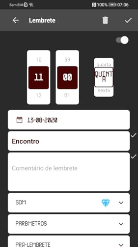 NÃO ESQUEÇA - um lembrete com adesivos na tela