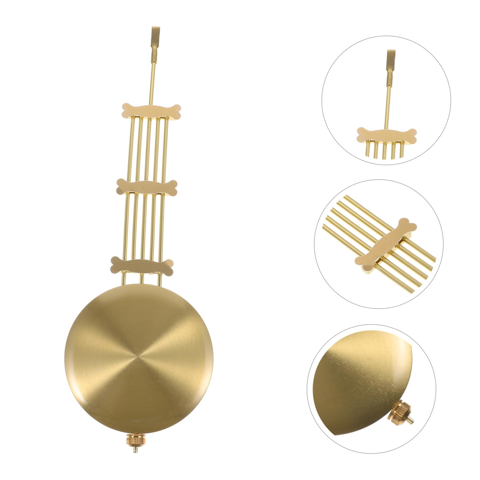 NUOBESTY 3 Pièces Pendule Murale avec Pendule de Remplacement pour DIY Accessoire Élégant pour Décoration Intérieure
