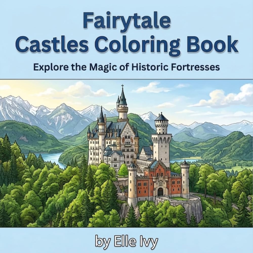 Fairytale Castles Coloring Book: Explore the Magic of Historic Fortresses