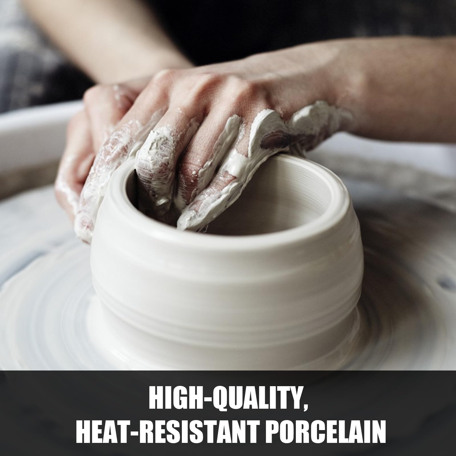 6 Bowl in Ceramica Bianca e 6 Forchette, da 185ml, Cocotte in Porcellana, Pirottini da Forno o per Snack, Cocotte per Crème Brulee, Ideali per Soufflé, Tortino al Cioccolato, Budini ecc..
