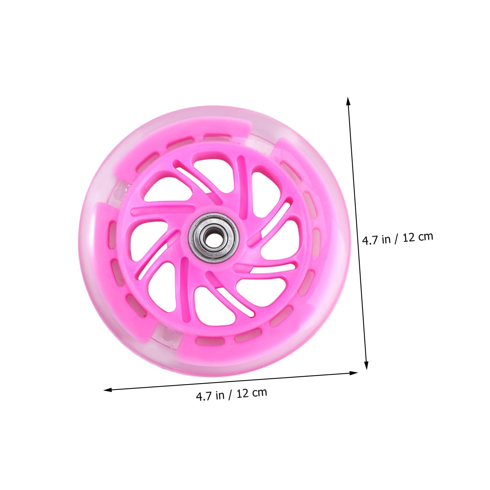 Happyyami Ruedas de Repuesto para Scooter de Pu Alta Elasticidad y Fuerte Agarre, 2 Piezas Ideales para Uso en Exteriores y Caminos