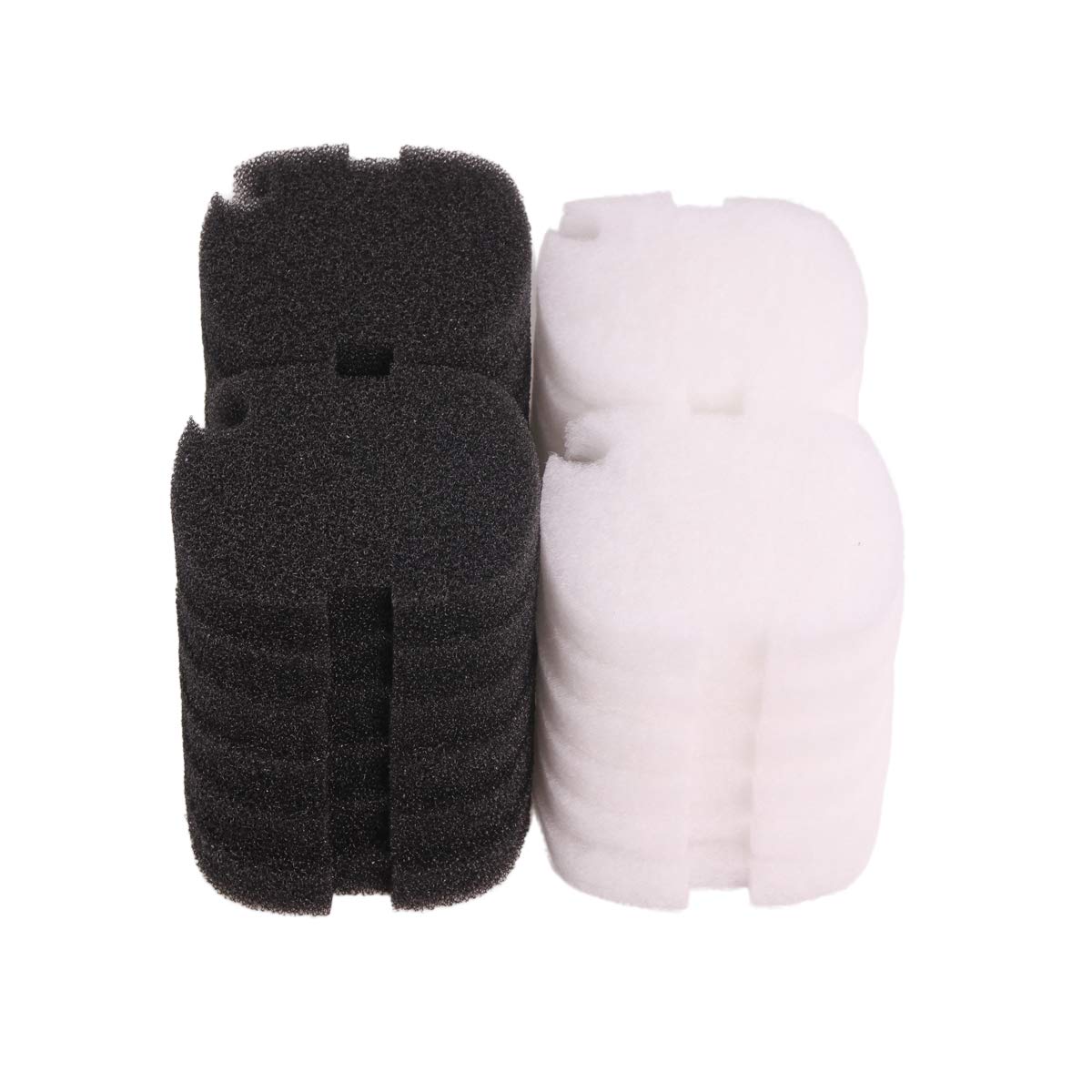 Compatible 12x Mousse Filtrante Biologique et 12x Ouate Synthétique pour Tetratec Tetra EX400 EX500 EX600 EX700 EX800 EX1000