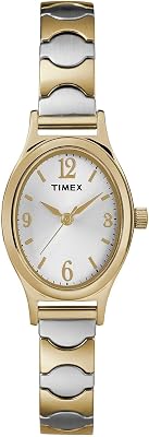 Timex Women's T26301 Kendall Circle Two-Tone Stainless Steel Expansion Band Watch