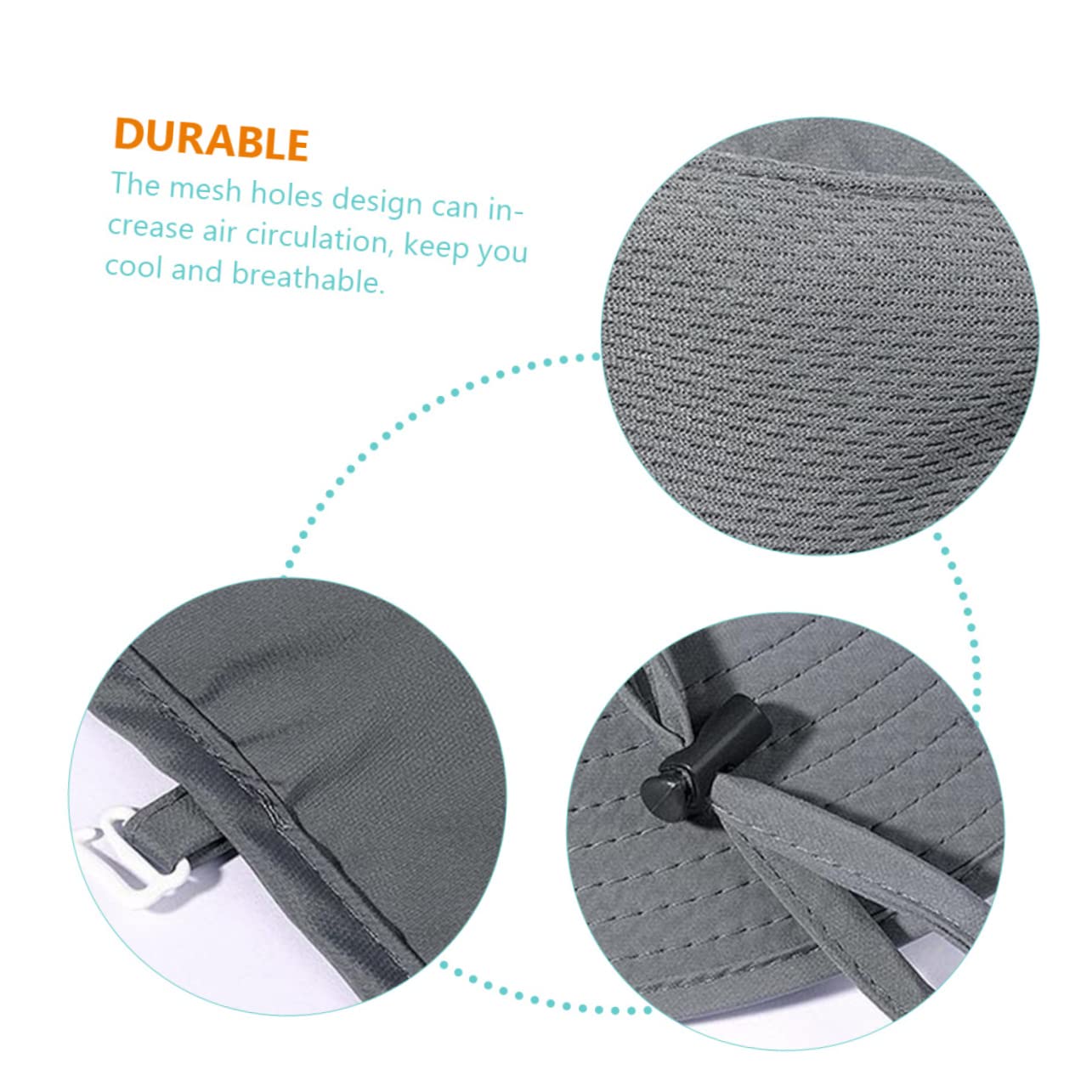 ifundom Cappello da Pesca con Protezione Solare Cappello per Gli Uomini Cappello da Pesca all'aperto Cappello da Sole all'aperto Cappello da Sole da Uomo Nylon Grey