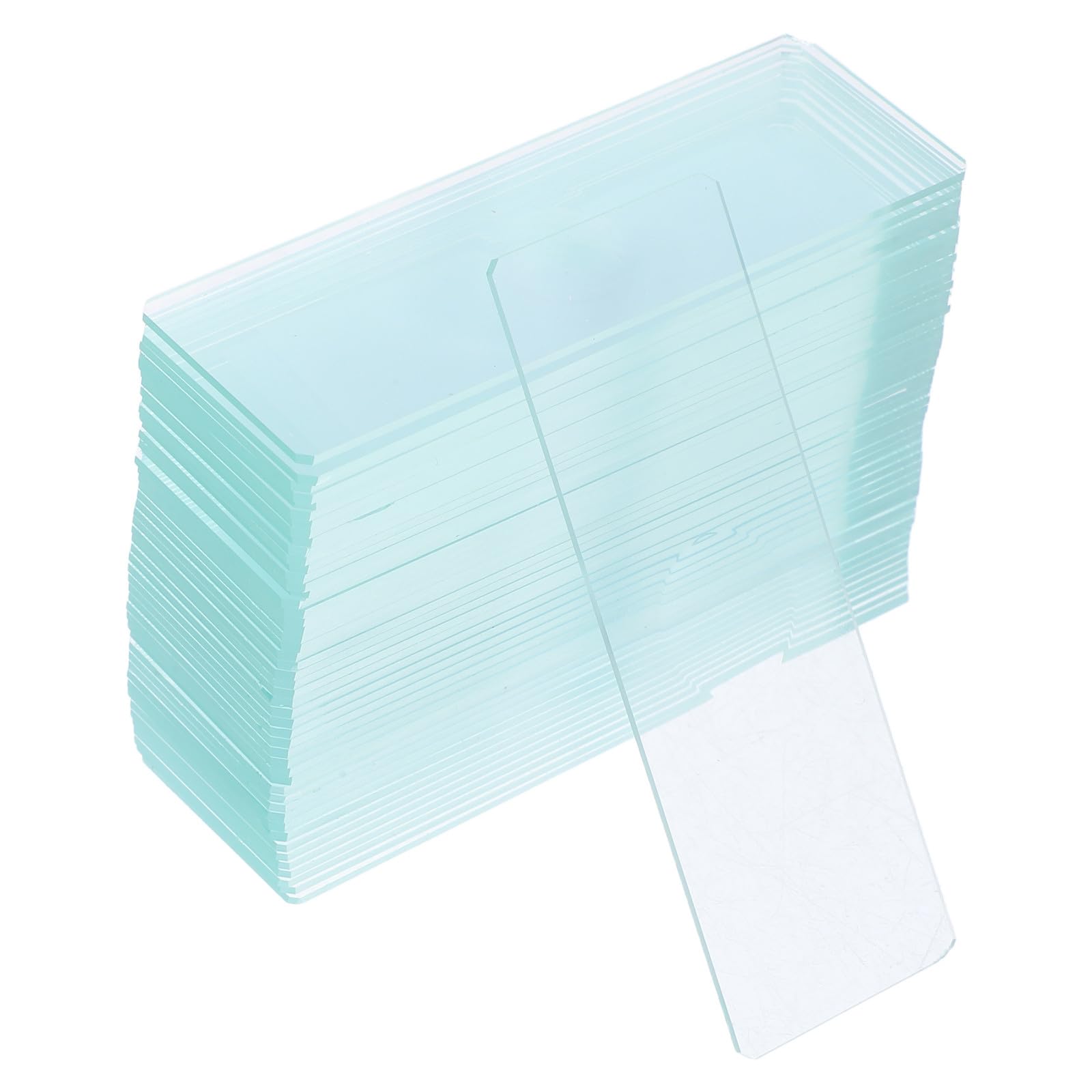 50 Portaobjetos de Vidrio Cóncavo Simple para Muestras Acuáticas, 50 Unidades, Material de Vidrio Resistente, Tamaño Estándar, Accesorios para Laboratorio Científico
