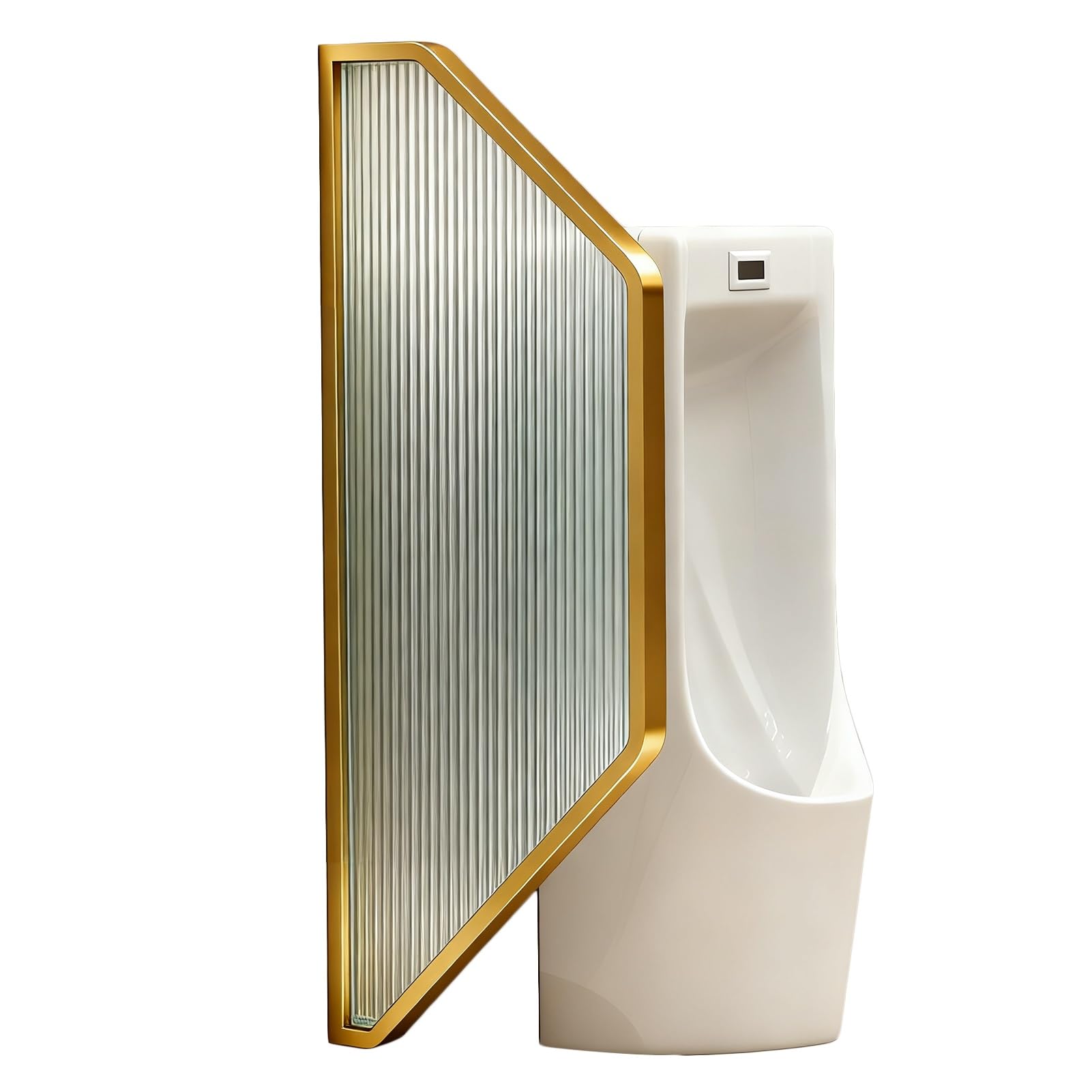 GJZQDKX Public Toilet Partition for Men's Restroom, Wall-Mounted Urinal Divider Screen Panel for Bathroom Privacy, 40x120cm