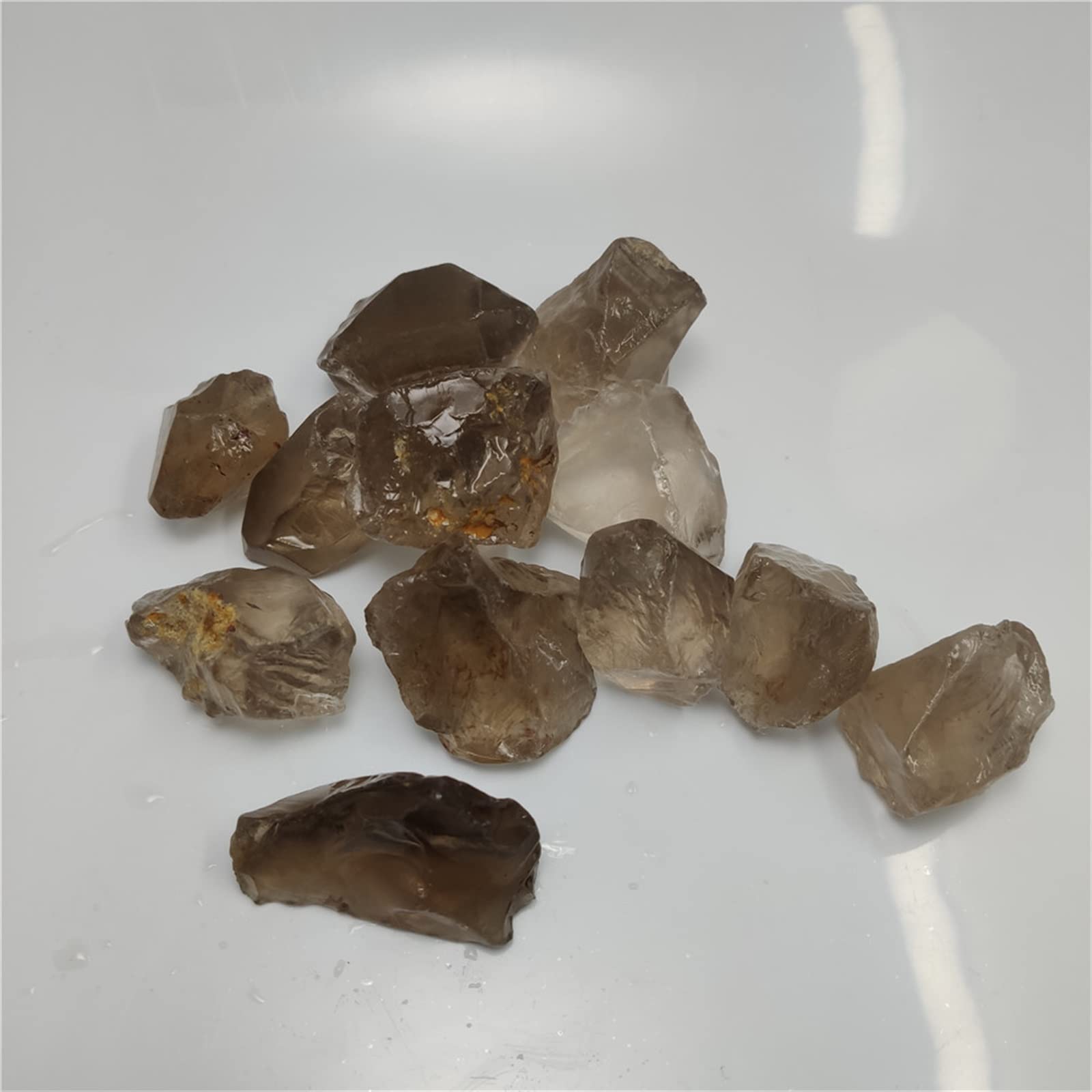 1PC o 100G qualità Cristallo di Quarzo fumé Naturale Quarzo fumé Naturale Cristalli Caduti Quarzo Ghiaia Pietra Regalo Collezioni di casa (Color : 100g, Size : 2-4cm)