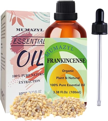 Aceite esencial de incienso, aceite de incienso, 3.38 onzas líquidas, 3.38 onzas líquidas, para difusor, humidificador, limpieza de yoga, bricolaje,
