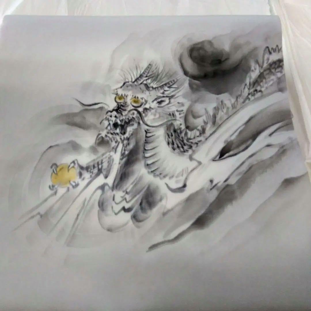 翠雲作 龍の帯【未使用】名古屋帯 作家物 落款あり 竜 辰年 正絹 Amazon.co.jp: 翠雲作 龍の帯名古屋帯 作家物 落款あり 竜 辰年 正絹
