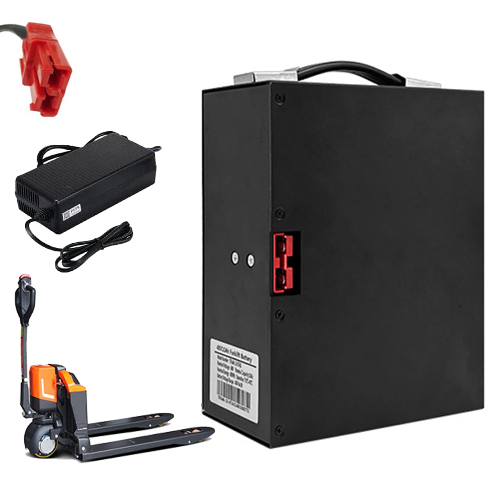Batteria al Litio per Carrello elevatore Elettrico da 48 V 10 Ah 20 Ah 30 Ah, Batteria per transpallet per carico e Scarico, Motore per carrelli.