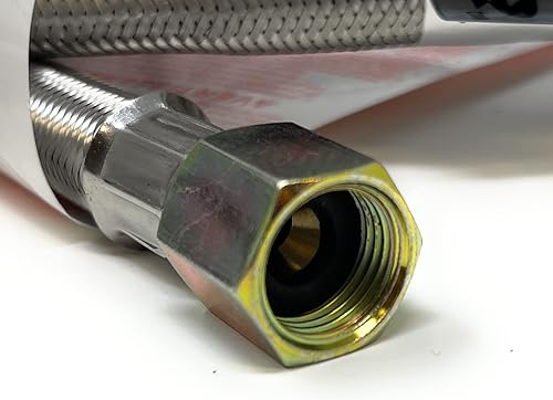 Miniatura 3 de QCC-38 Regulador universal de propano de baja presión QCC1 con manguera trenzada de acero inoxidable 949-033 para la mayoría de parrillas de gas LP,