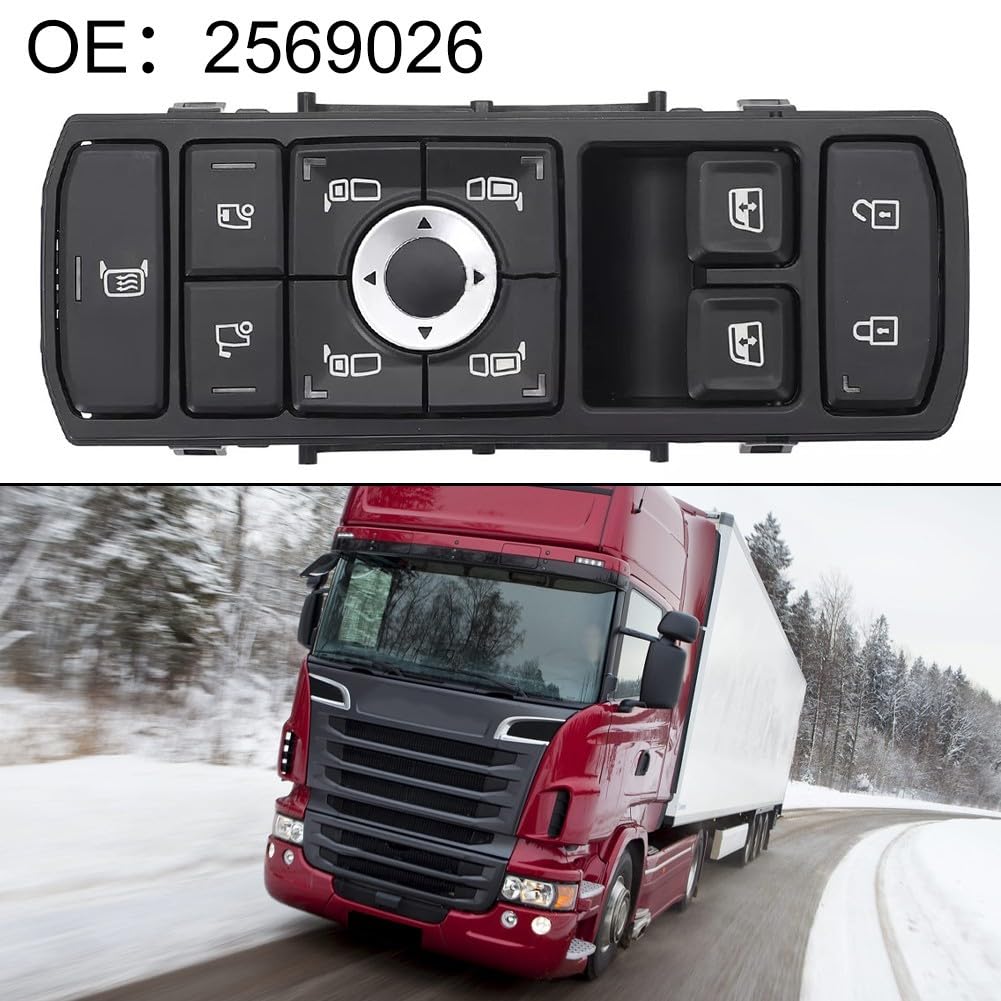 Yuanpgky Schalter für Scania LKW 5-polig Ersatz 2569026 2398124 1710066478 DSM23110 Kompatibel mit Scania Modellen ABS-Metallkonstruktion
