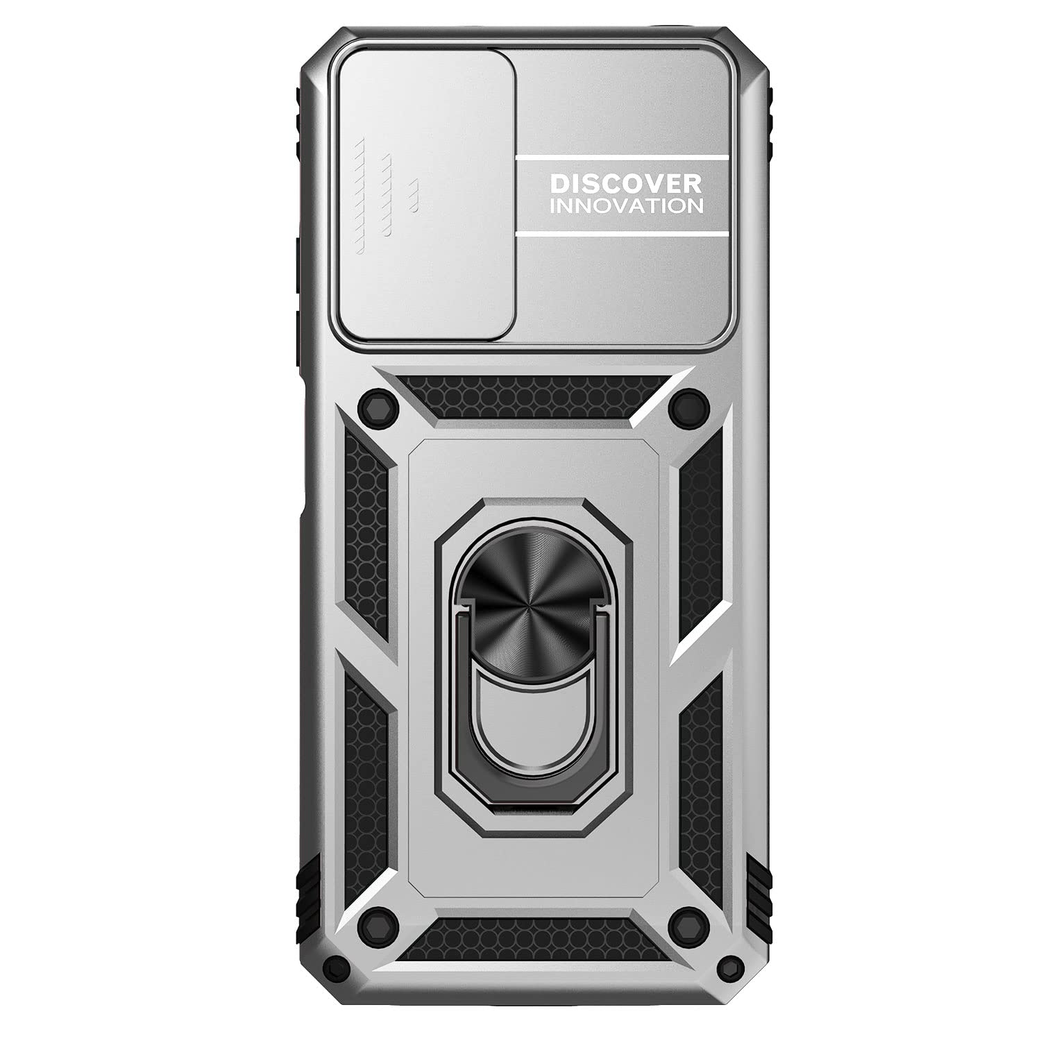 XYYDS Cover per Xiaomi Redmi Note 11 Pro+ 5G / Redmi Note 11 Pro Plus 5G Cover, Traslucida Custodia Antiurto Antigraffio con Supporto Anello a 360°, PC + TPU Bumper Case - Army Green
