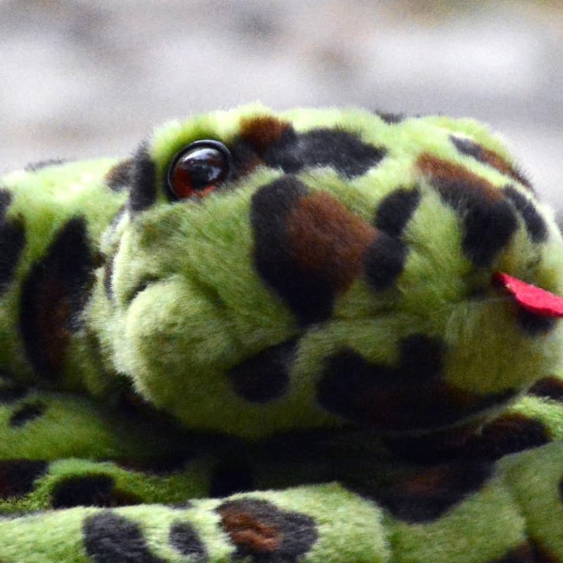 Peluche python extra réaliste et serpent doux flexible pour farce - 4