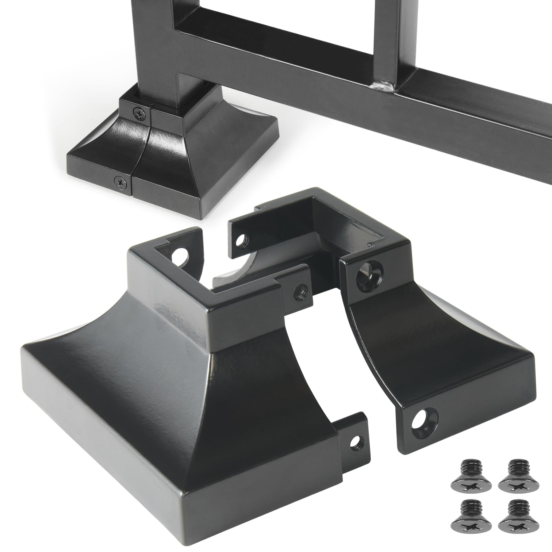 Snapklik.com : Epcee 8pcs Post 1.25" Aluminum Deck Post Base Cover ...