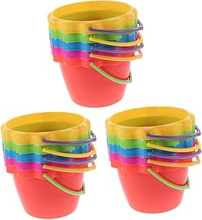 Totority 15 Pçs Brinquedo Balde De Praia Brinquedos Para Criança Piscina Brinquedos Ao Ar Livre Brinquedos Crianças Balde De Areia Grandes Baldes De Areia Pequeno Balde De Areia Plástico