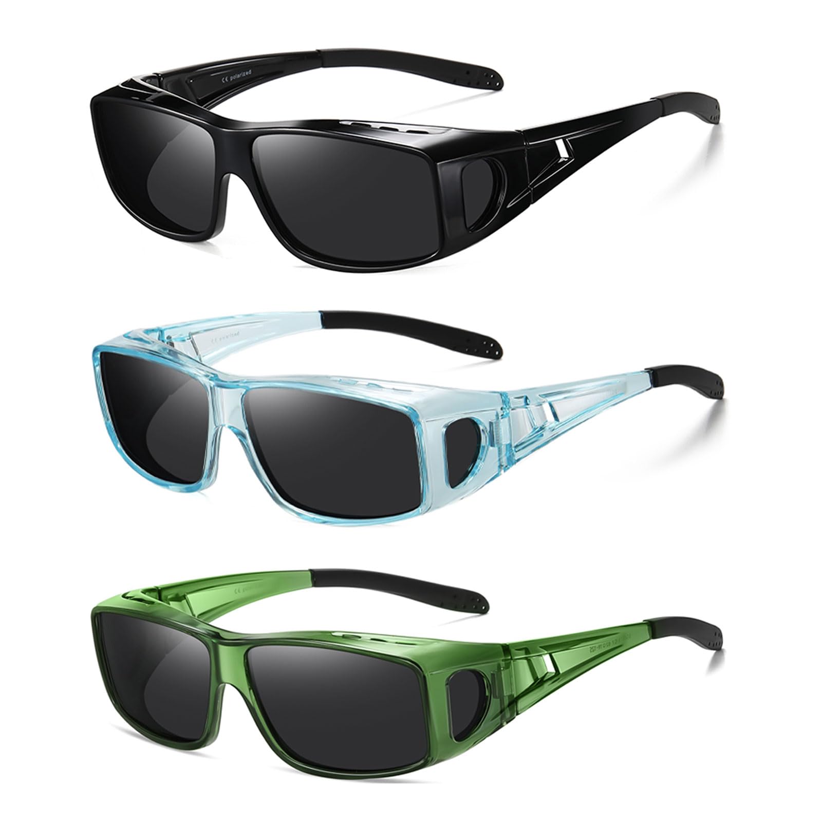 Wzerry Nachtsichtbrille für Damen und Herren, polarisiert, Gelb
