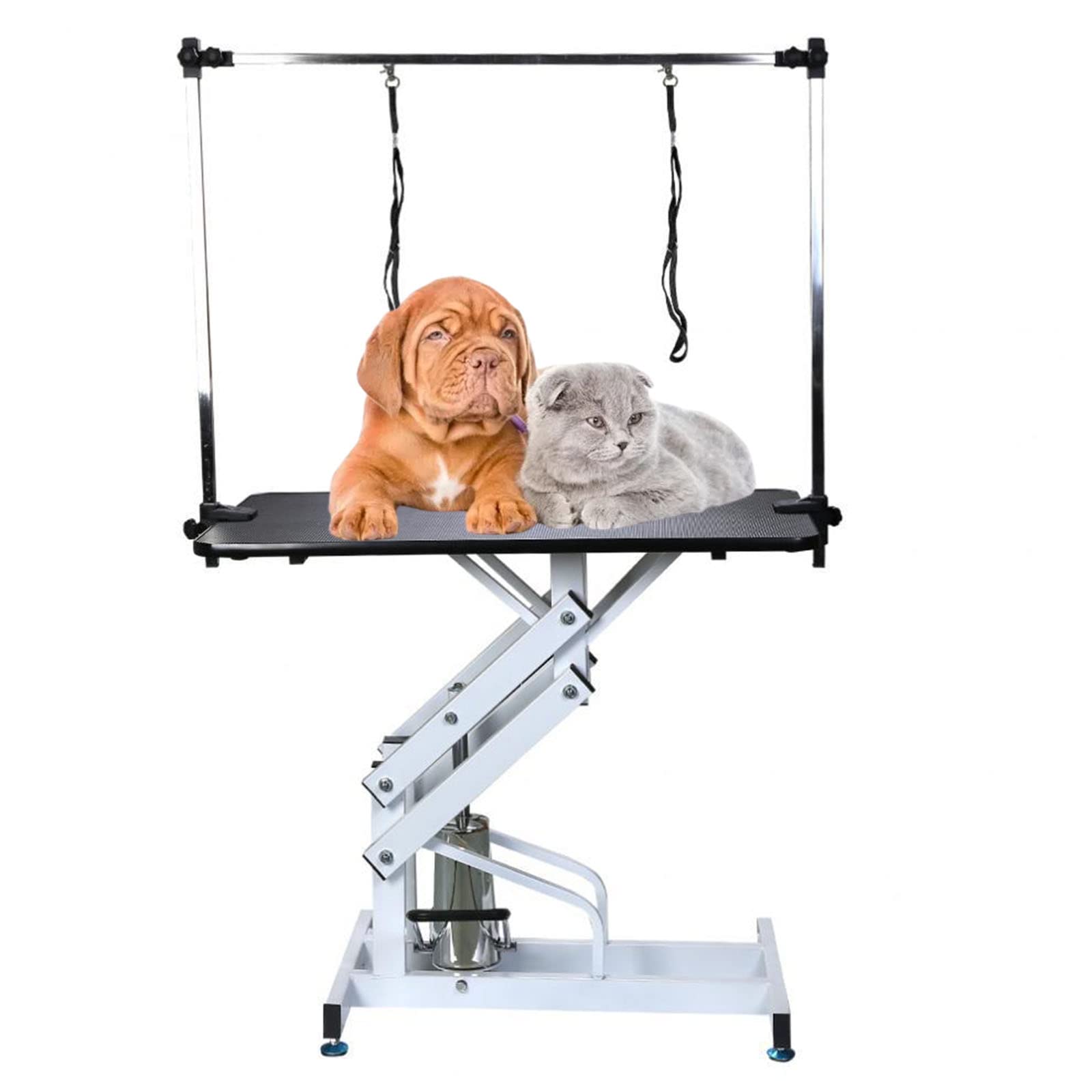 Mesa De Aseo Para Mascotas Brazo Para Perros Mesa Hidráulica Para El Cuidado De Mascotas, Mesa De Aseo Para Perros Ajustable Profesional, Elevación, Máximo Hasta 330 LBS