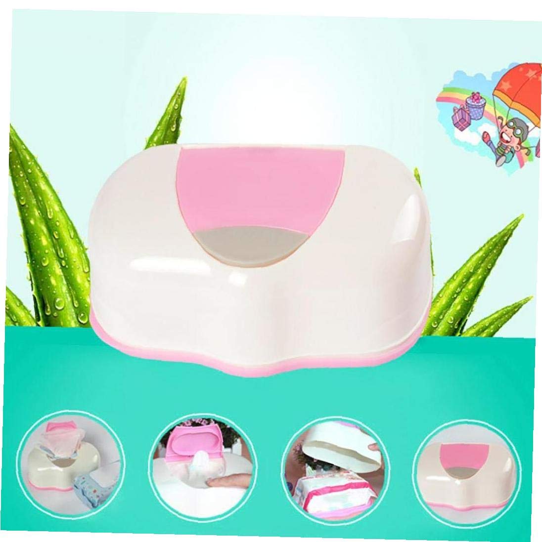 Home Car Press Pop Automatic Wipes Wet Tissue Box Case Holder Organizer Kitchen Storage Supplies