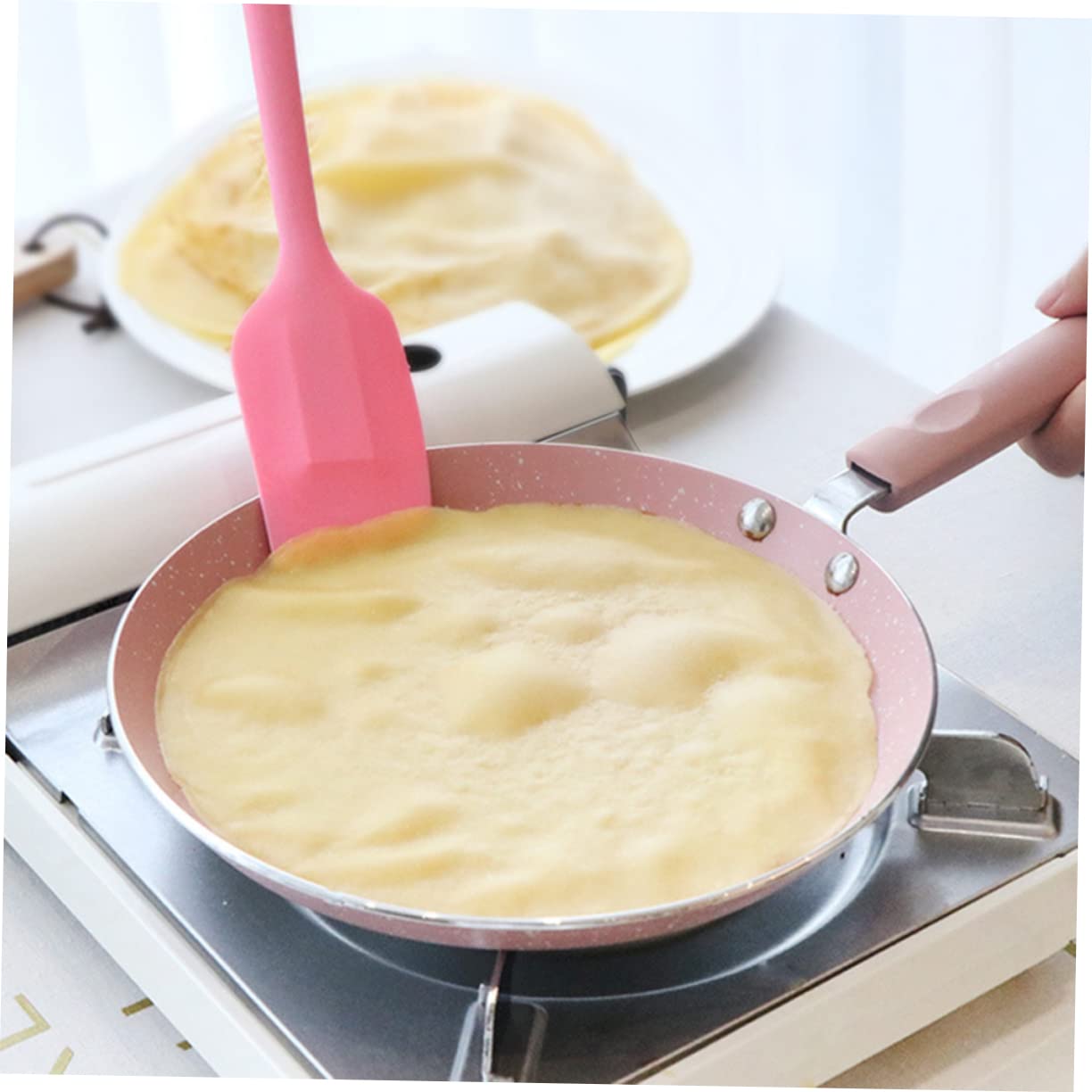 MAGICLULU Padella Antiaderente in Alluminio Pratica Per Frittata Utile Gadget Da Cucina Per Ristoranti Di Casa Rosa