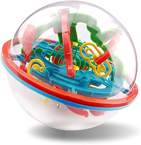 Intelecto 3D Laberinto Esfera OVNI Laberinto Bola Niños Puzzle Ball Magic Puzzle Juego con 100 Barreras Desafiantes Juguetes Educativos