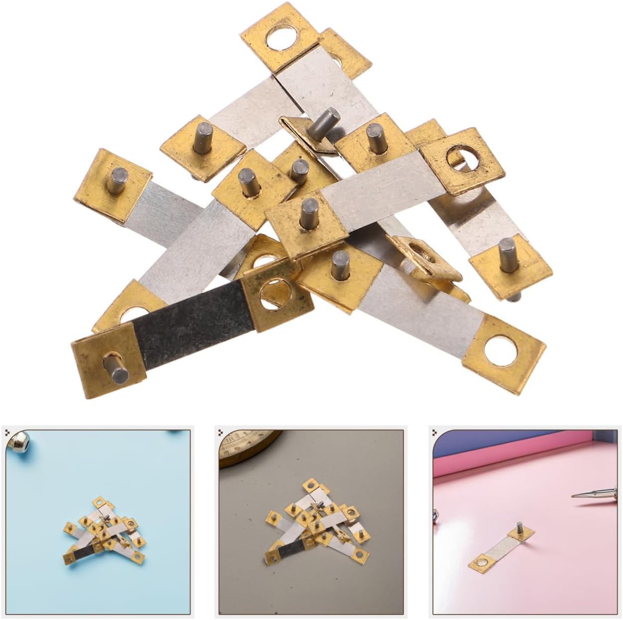 Cabilock 10 x Pendulum Suspension Springs for Floor Clock Mechanical Clock Repair Replacement Parts Metal Springs for Alarm and Wall Silent and