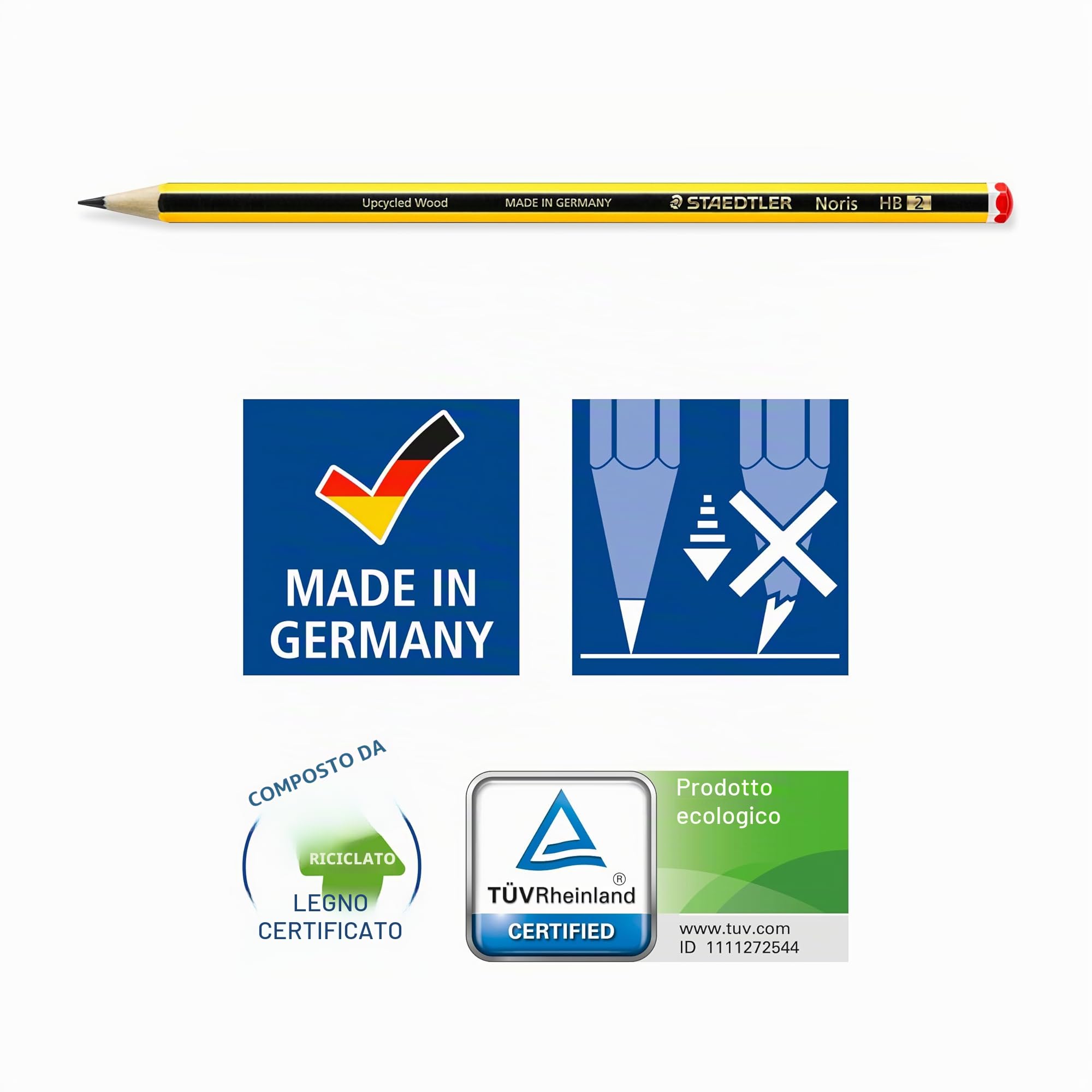 Staedtler Noris Matita HB2 Confezione da 50