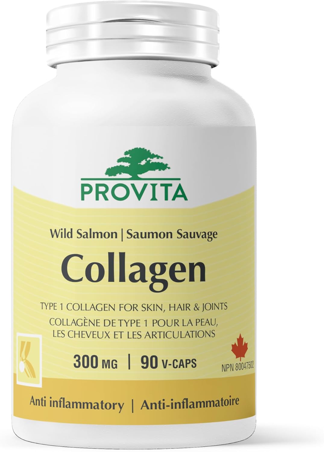 Wild Salmon Collagen by Provita Nutrition (Canadian Made) 90 Capsules Wild Salmon Collagen by Provita Nutrition (Canadian Made) 90 Capsules