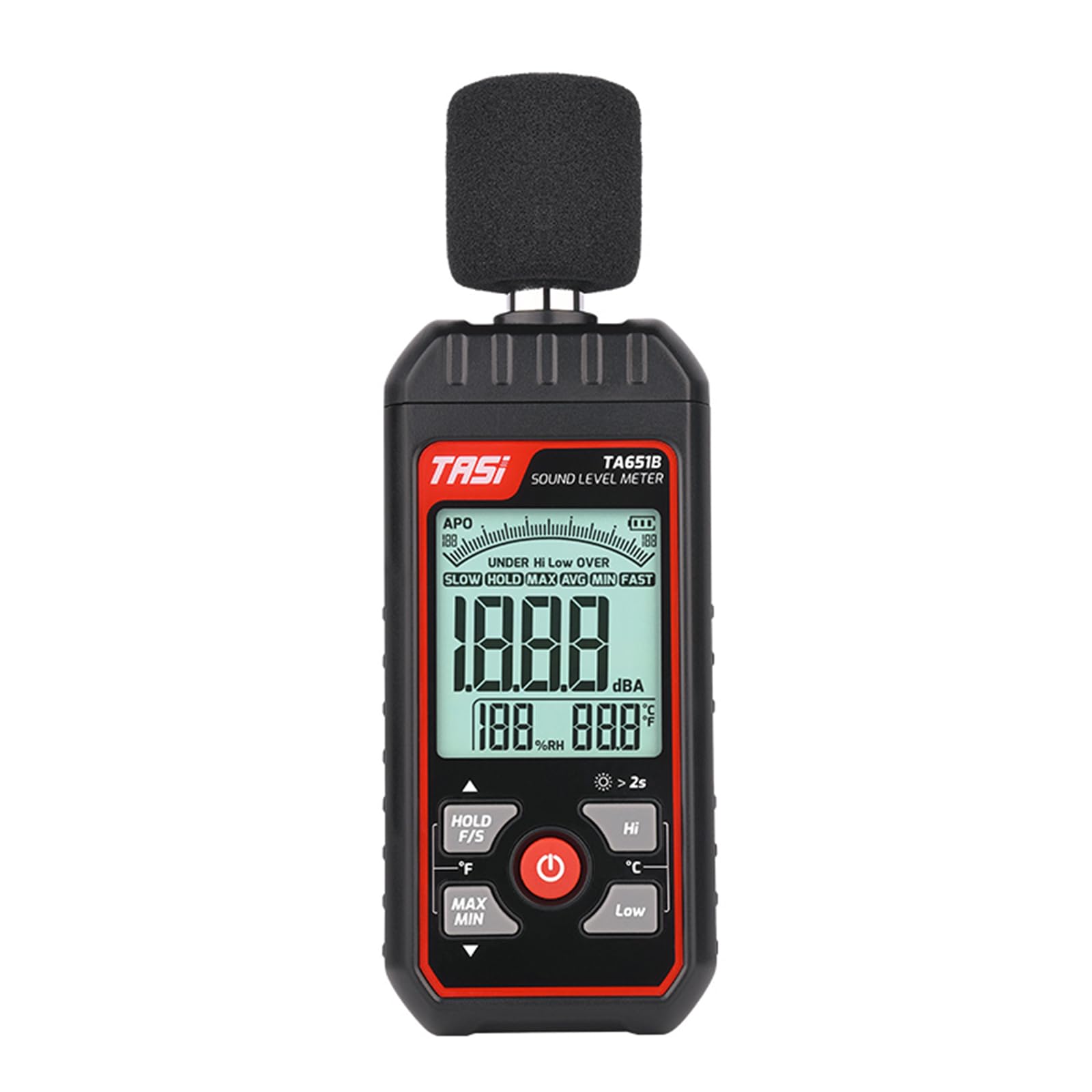 Digital Sound Level Meter Loggers 30-130dB AudiosNoise Measuring Instrument DBMeter Environmental Tester Alarm Sound Level Noise Tester Decibel Meter Sound Level Reader Kids-noise Decibel