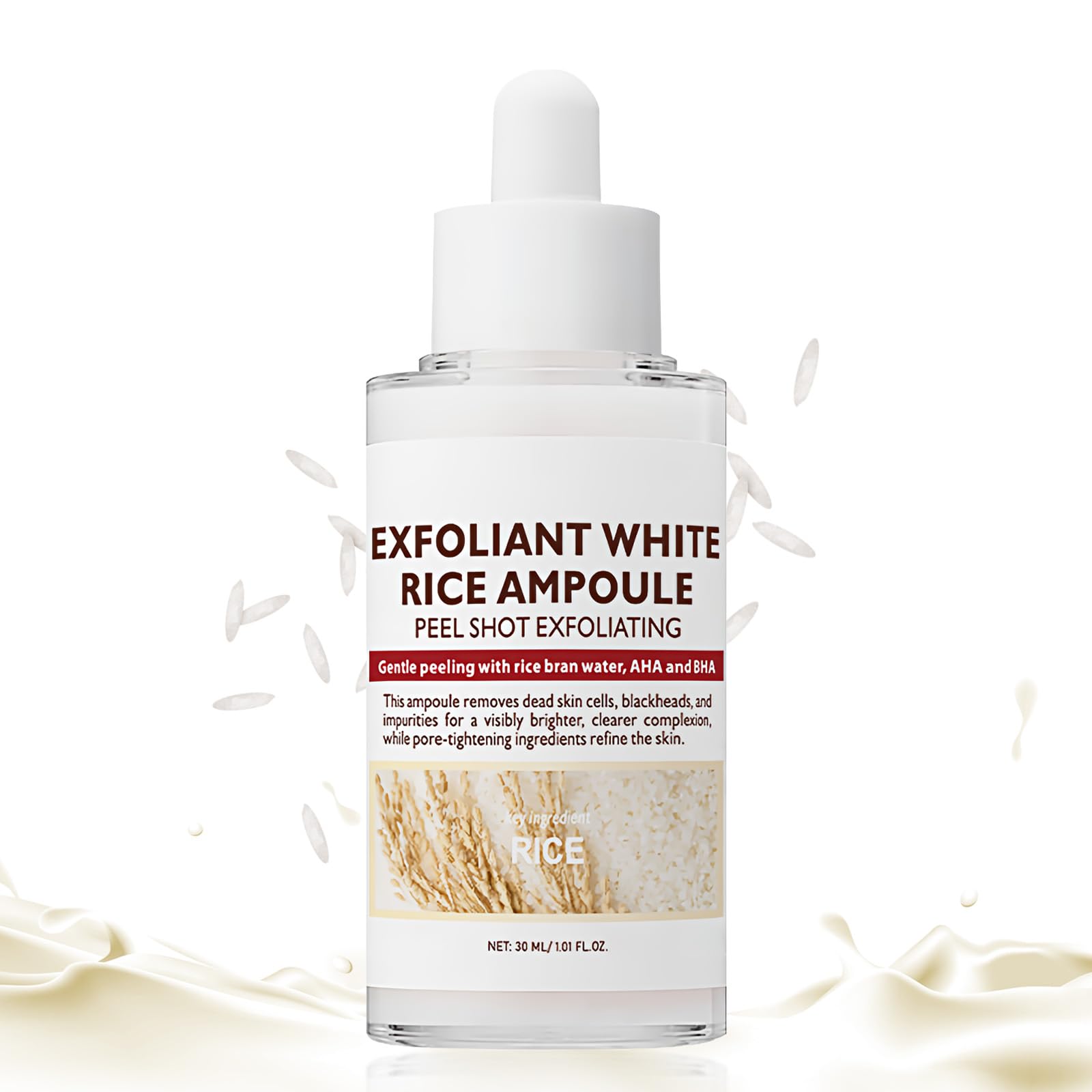 Peel Shot Glow Rice Ampoule, Purifying Exfoliating Gel with Rice Bran Water