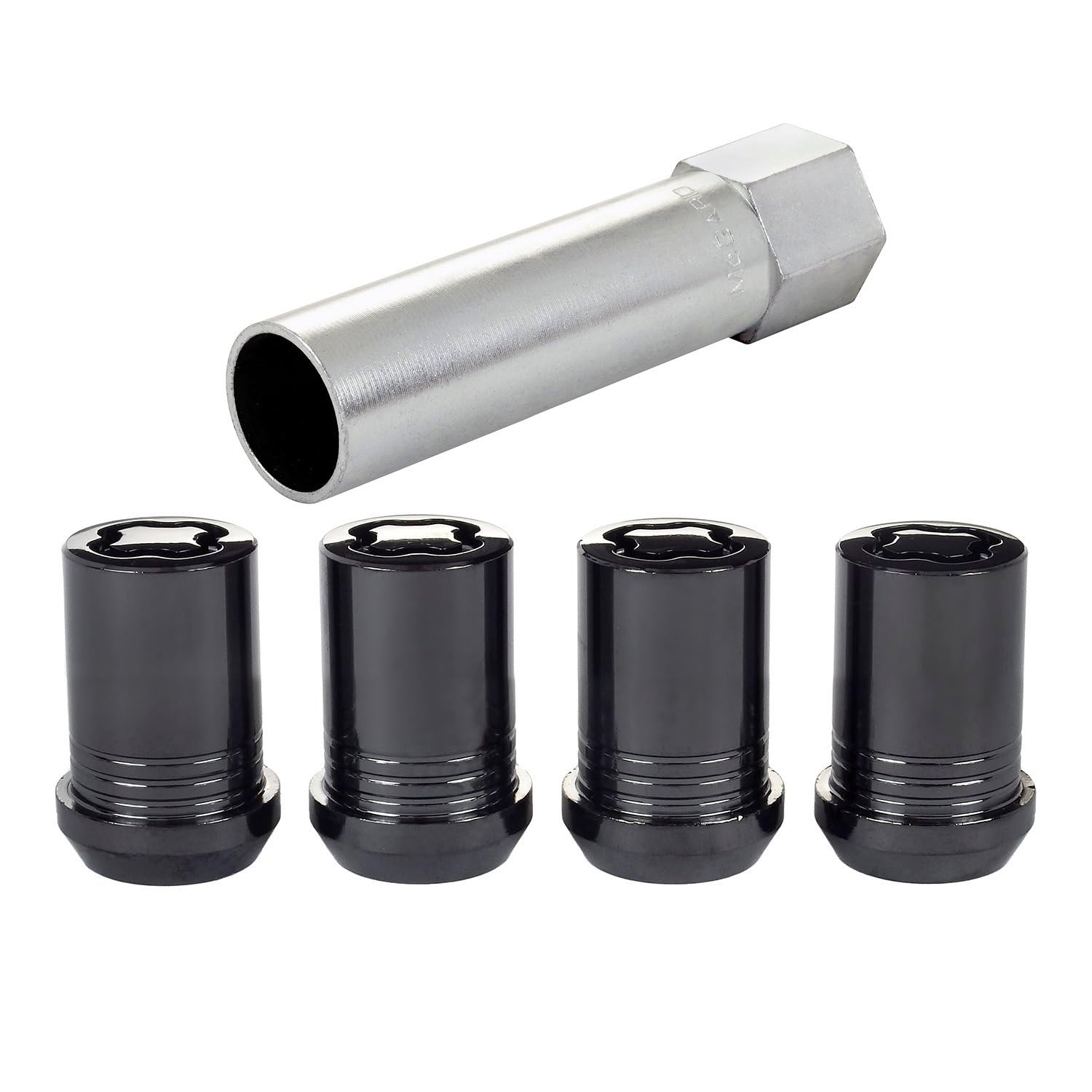 Amazon.com: McGard 25354 Black Tuner Style Cone Seat Wheel Locks