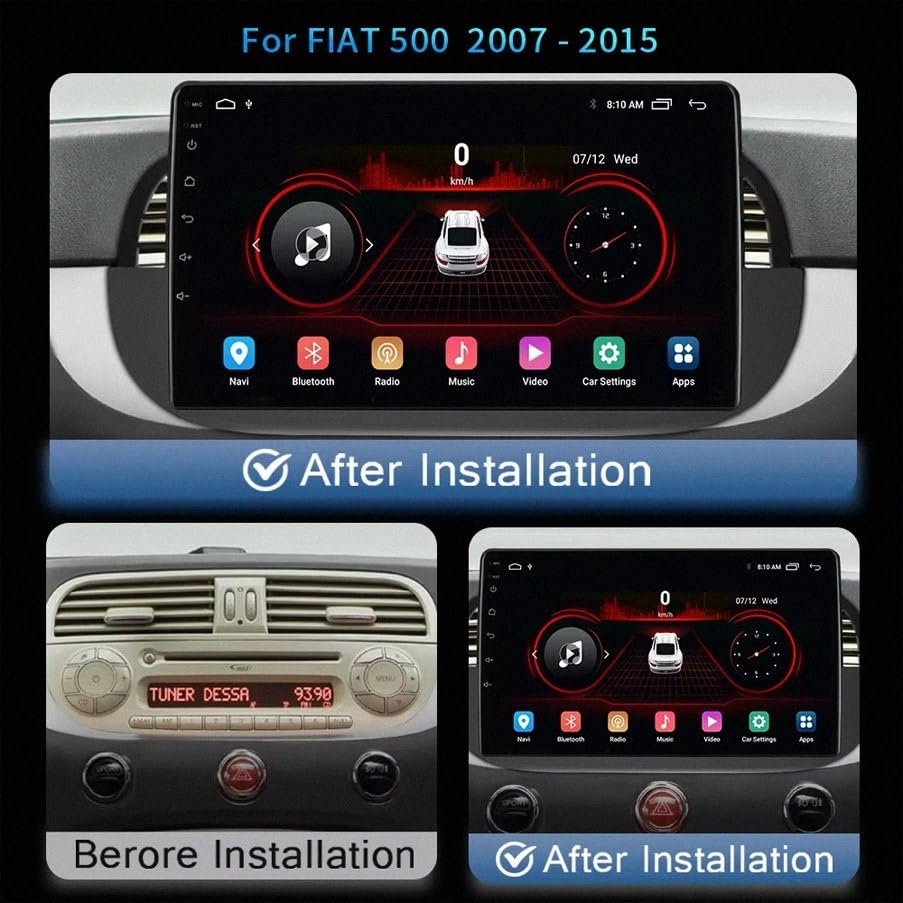 Pantalla para Toyota Land Cruiser Prado 120 con Carplay y Android Auto GPS 2