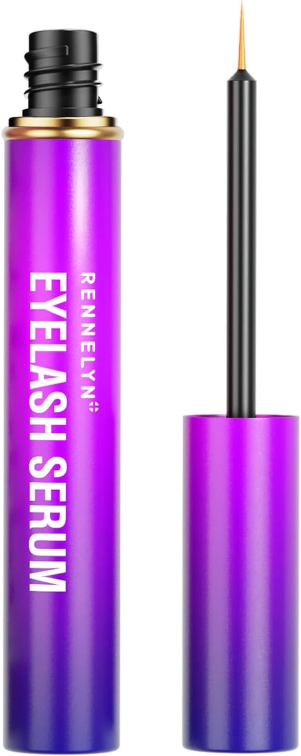 Eyelash Serum Lash Growth Enhancer: Advanced Natural Formula for Long Thickening Eyelashes - Safe for Sensitive Eyes 5ML Hormones Free