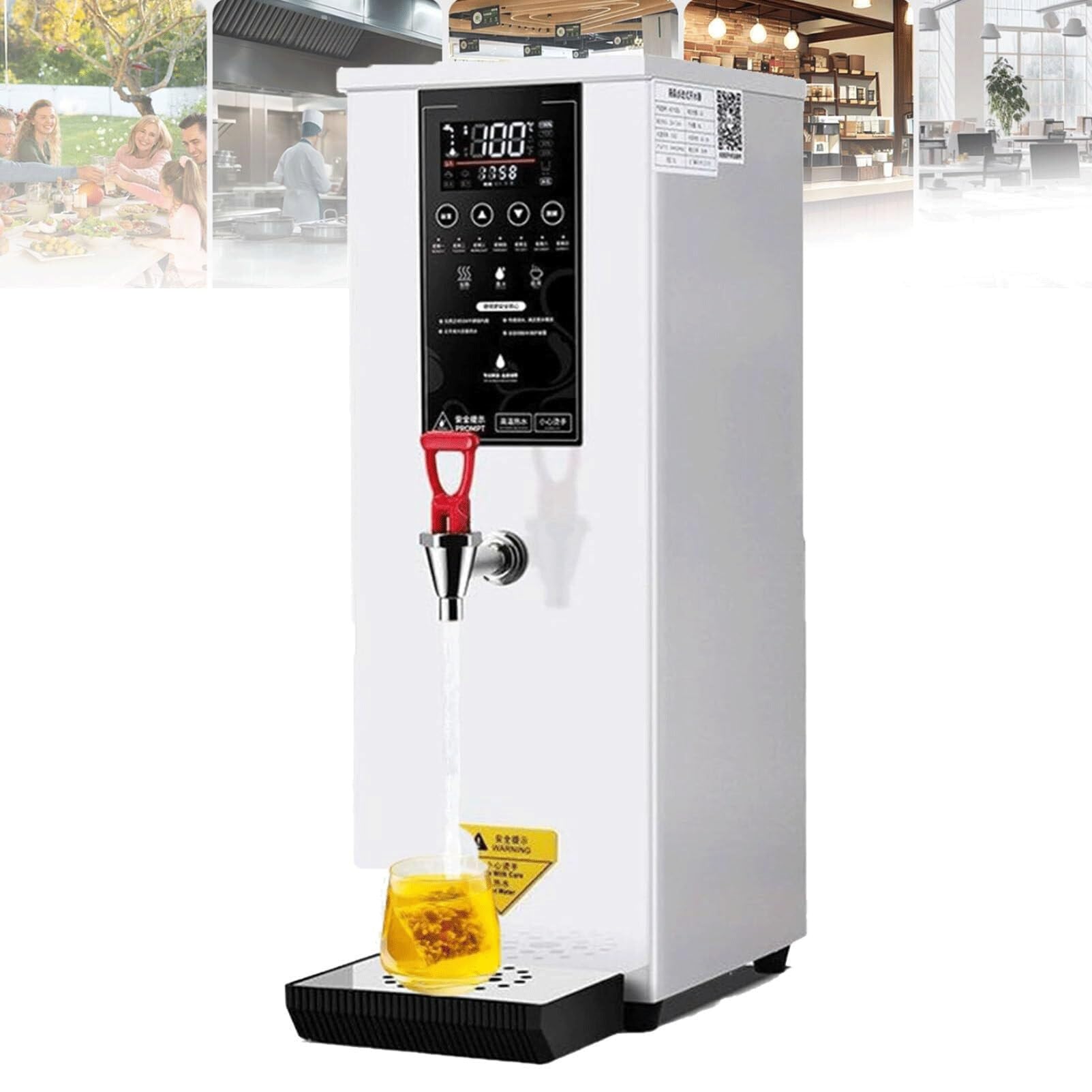 Caldera de agua caliente Autofill de acero inoxidable para té y café comercial