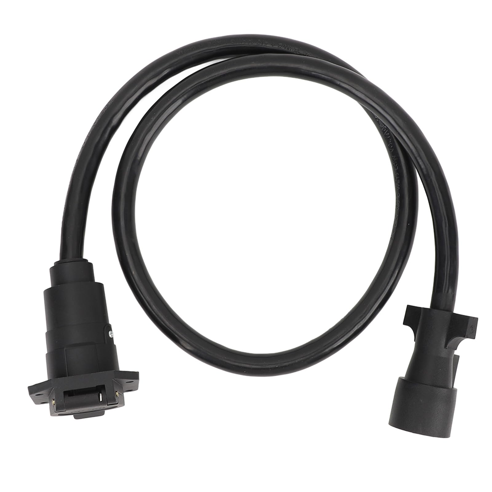 90 cm 7-Wege-Anhängerstecker-Kabelbaum, hitzebeständig, 7 Zinken, Anhänger-Abschleppverkabelung, Anschlusskabel, Verlängerungskabel für Wohnmobil, Auto, Boot