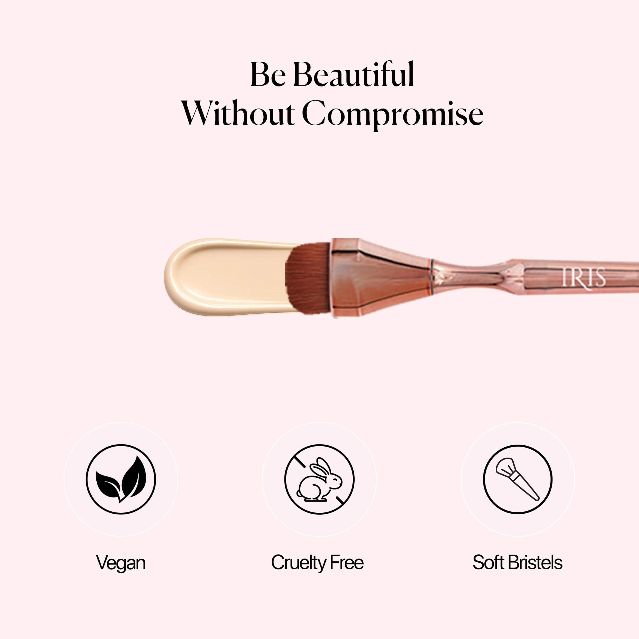IRIS COSMETICS Concealer Brush, Vegan & Cruelty Free, Dense Synthetic Bristles, Seamless Blending & Precision Coverage, 1 Pc 3