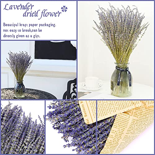 image for MIHUAGE Dried Lavender Flowers Bundles 100% Natural Real Dry Flower fo