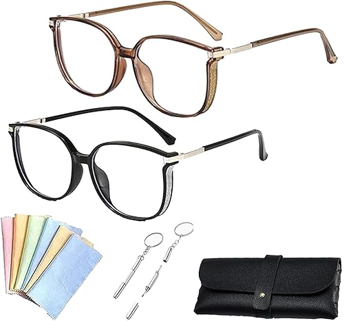 DASHENRAN Glassesith - Gafas de lectura portátiles antiluz azul para mujer, gafas de lectura Glassith