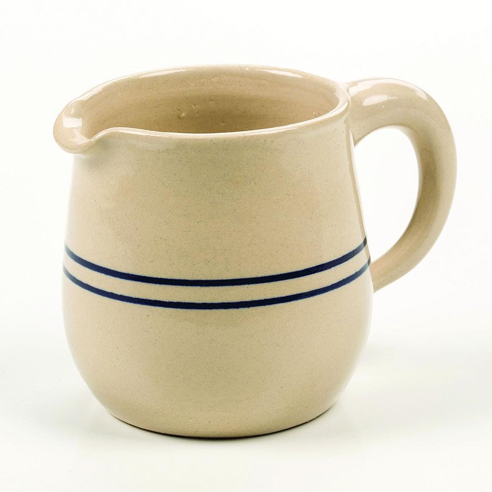 Heritage Blue Stripe Stoneware Creamer/Syrup Pitcher