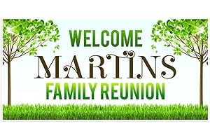 Welcome to Family Reunion - Yard Banner and Personalized Photo Backdrop