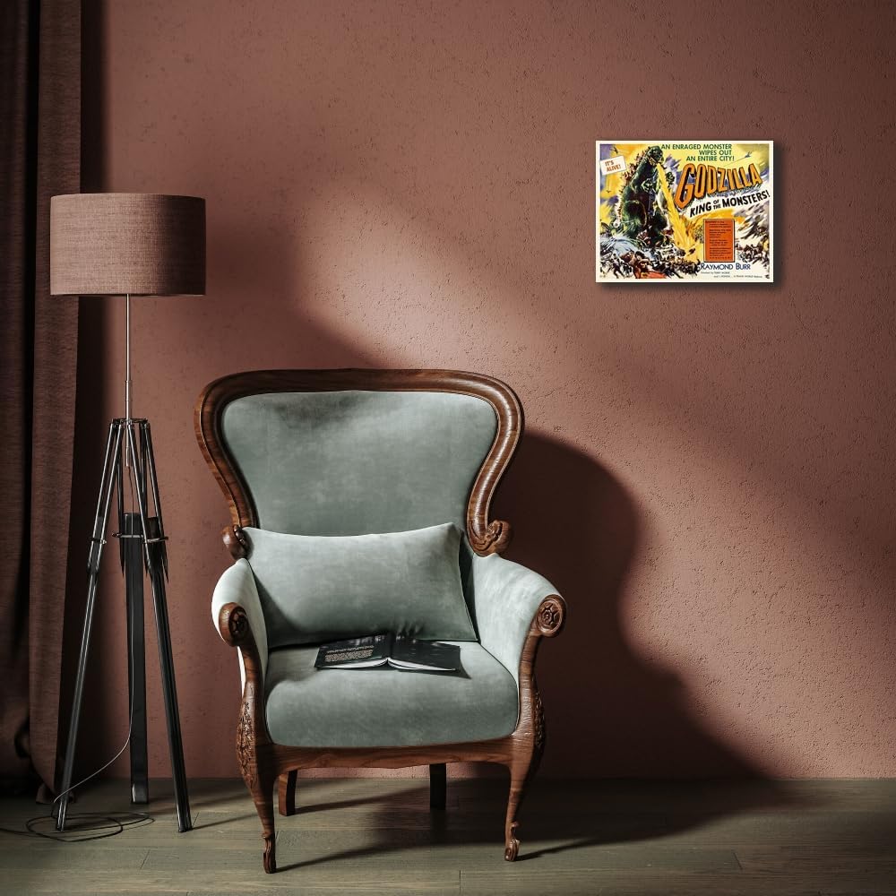 ArtDirect Godzilla, King of the Monsters 18x15 Gallery Wrapped Canvas Museum Art by Hollywood Photo Archive